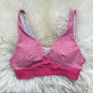 Outdoor Voices Plunge Bra Pink XS